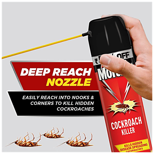 Buy Mortein Cockroach Killer Spray With Deep Reach Nozzle, Fresh