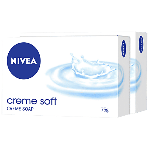 Buy Nivea Bathing Soap Creme Soft 75 gm Carton (Pack of 2) Online at