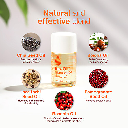 Bio-Oil Skincare Oil - For Ageing & Dehydrated Skin, Purcellin Oil, Improve Appearance of Scars, 60 ml Bottle Improve Appearance of Scars