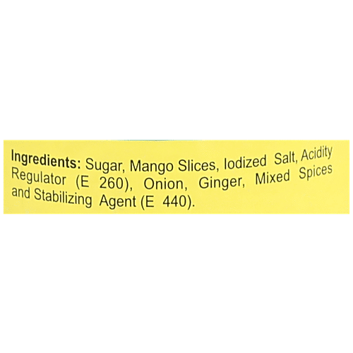 Priya Chutney - Sweet Mango Sliced (without Garlic), 340 g Bottle 
