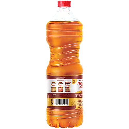 Emami Healthy & Tasty - Kachi Ghani Mustard Oil, 1 L Bottle 