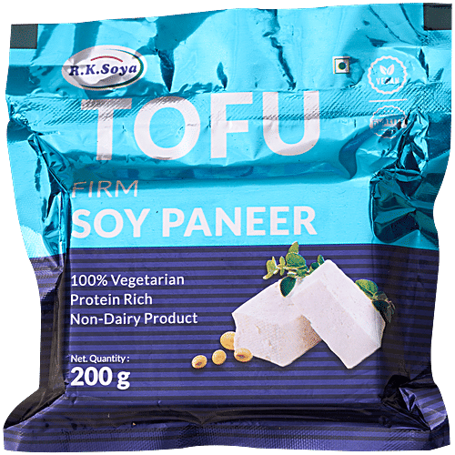 R K Soya Tofu - Soy Paneer, 200 g Pouch Soy Paneer
 Protein-Rich