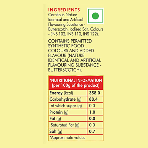 Weikfield Butterscotch Flavour Custard Powder, 75 g  Gluten Free, Rich & Creamy