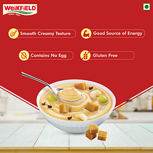 Weikfield Butterscotch Flavour Custard Powder, 75 g  Gluten Free, Rich & Creamy