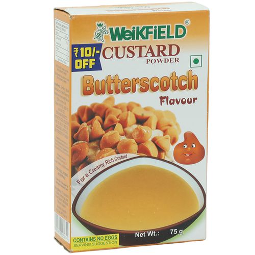 Buy Weikfield Custard Powder Butterscotch Flavor 75 Gm Carton Online At