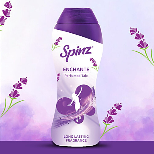 Spinz Enchante Body Talc - Long-Lasting Freshness, Soothing Fragrance Of Exotic Flowers, For Women, 400 g  