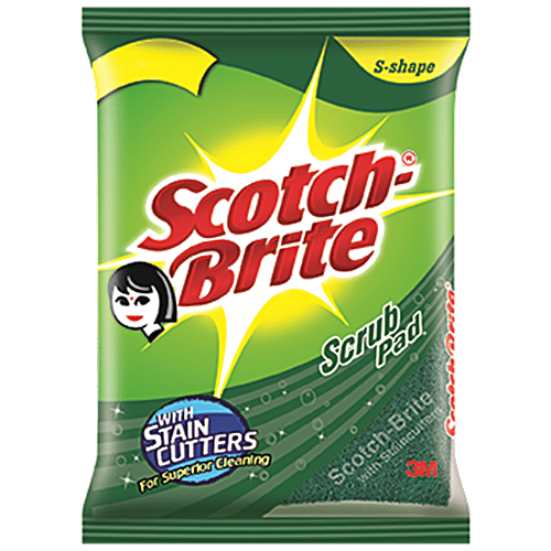Scotch brite Scrub Pad Small, 7.5 cm X 7.5 cm  
