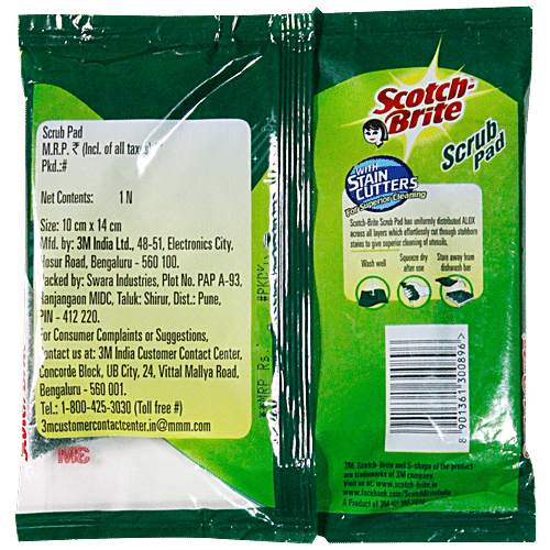 Scotch brite Scrub Pad Large, 1 pc  