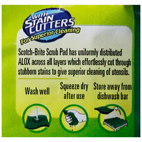 Scotch brite Scrub Pad Regular Super Saver, 3 pcs  