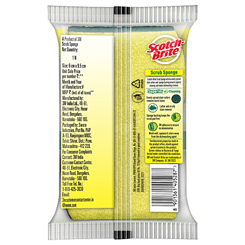 Scotch Brite Scrub Sponge, 1 pc