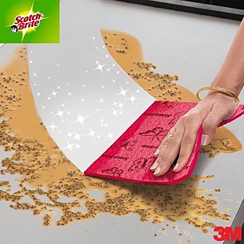 Scotch brite Trendy Sponge Wipe, 2 pcs  