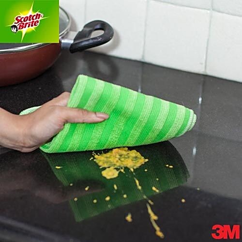 Scotch brite Microfiber Scrubby Kitchen Wipe, 1 pc  