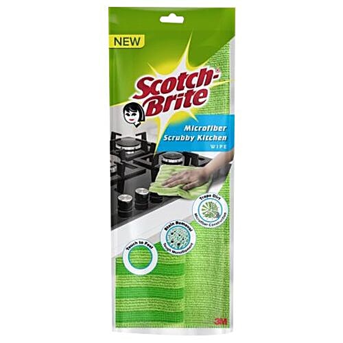 Scotch brite Microfiber Scrubby Kitchen Wipe, 1 pc  