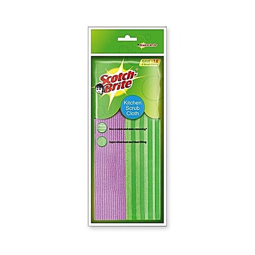 Scotch brite Kitchen Scrub Cloth, 2 pcs  