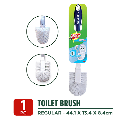 Scotch Brite Premium Toilet Brush, 1 pc  Rubber grip
