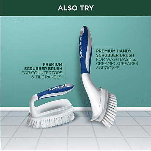 Scotch Brite Premium Toilet Brush, 1 pc  Rubber grip