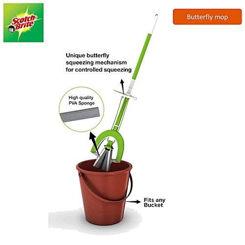 scotch brite butterfly plastic mop
