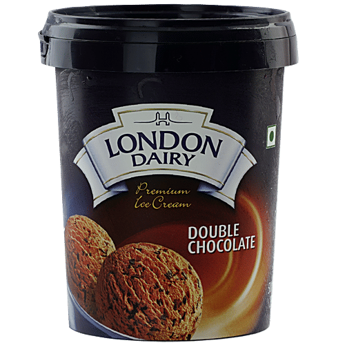 London Dairy Premium Ice Cream - Double Chocolate, 500 ml Tub Creamy Chocolate Delight
Indulgent Chocolate Treat