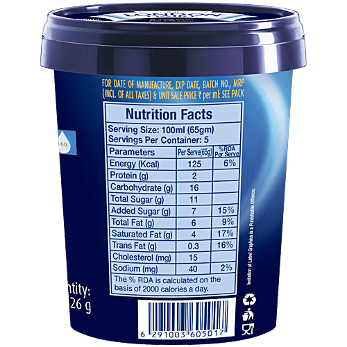 London Dairy Premium Ice Cream - Simply Strawberry, 500 ml Tub Delicious Strawberry Flavour
Creamy Texture