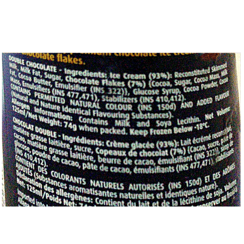 London Dairy Ice Cream - Double Chocolate, 125 ml Cup 