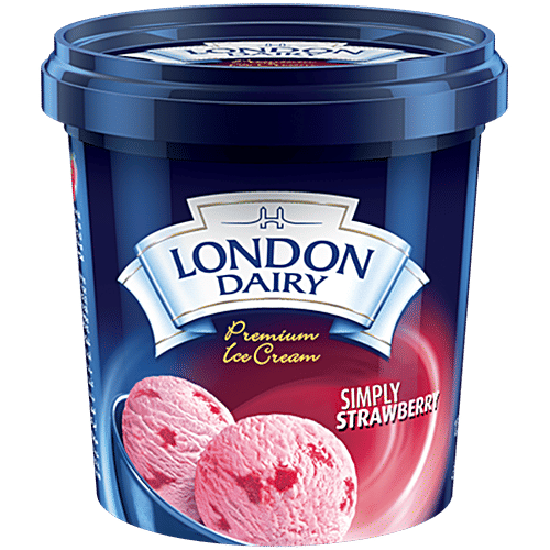 Buy London Dairy Ice Cream Simply Strawberry 125 Ml Cup Online At Best