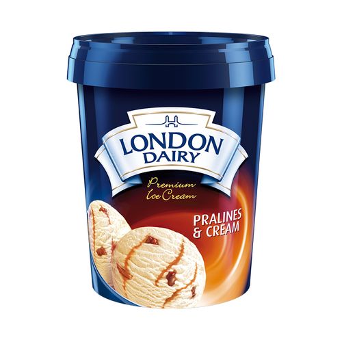 London Dairy Premium Ice Cream - Praline and Cream, 500 ml  