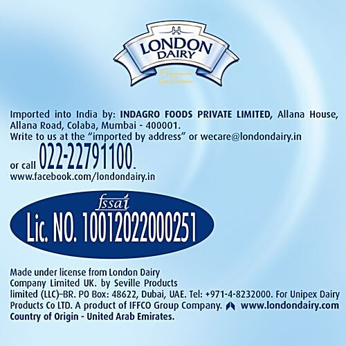 London Dairy Ice Cream - Chocolate Lite, Family Pack, 500 ml Tub 