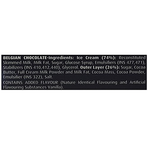 London Dairy Ice Cream - Belgian Chocolate, Stick, 110 ml Box 