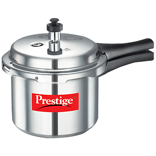 Prestige Popular Aluminium Outer Lid Pressure Cooker (10003), 3 L  