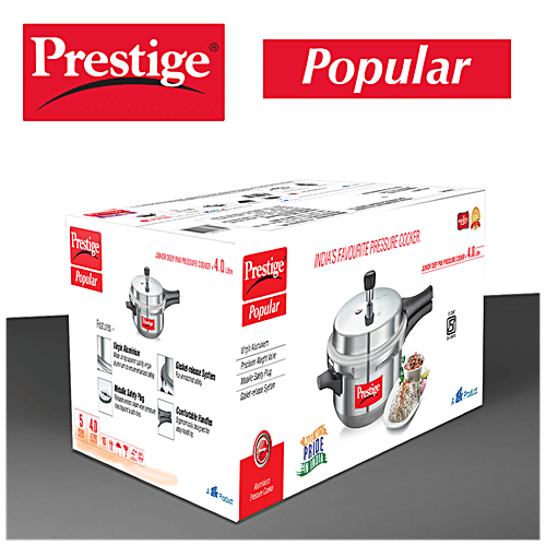 Prestige Popular Junior Deep Pressure Cooker/Pan (10025), 4 L  