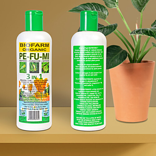 Natures Plus Organic Pesticide, Fungicide & Miticide, 300 ml  Contains 6 Macronutrients