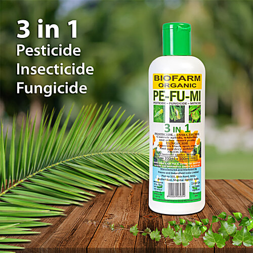 Natures Plus Organic Pesticide, Fungicide & Miticide, 300 ml  Contains 6 Macronutrients