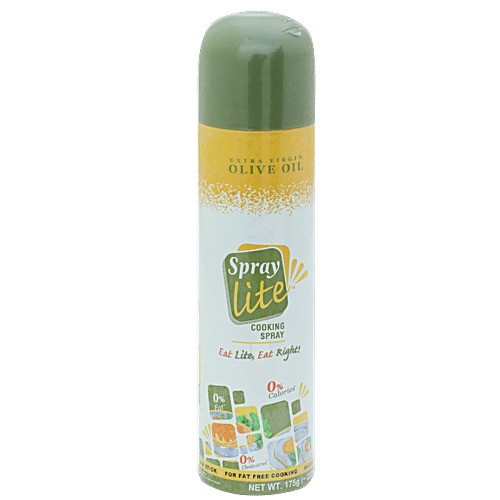 Spray Lite Cooking Spray - Olive Oil, 175 g Tin 0% Fat, Cholesterol