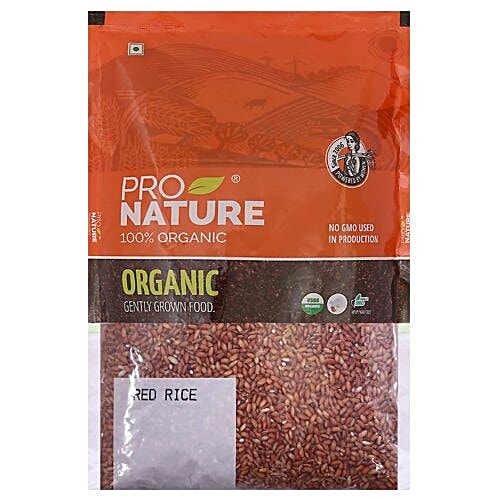 Pro Nature Organic - Red Rice/Chawal, 1 kg Pouch 