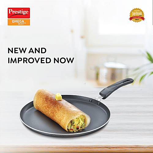 Prestige Omega Select Plus Non-Stick Omni Tawa - 27.5 cm, Black, 1 pc  PFOA Free