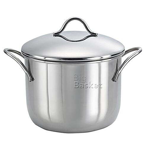 Buy Prestige Stainless Steel Deep Pot With Lid Online at Best Price