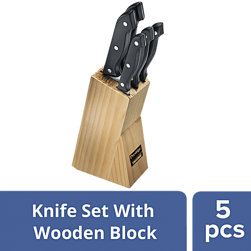 Buy Prestige Truedge Knife Set With Wooden Block (99579) Online at Best Price of Rs 795 bigbasket