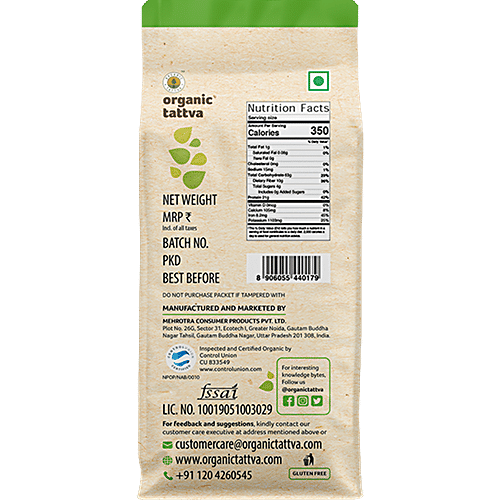Organic Tattva Coupea - White, 500 g Pouch 