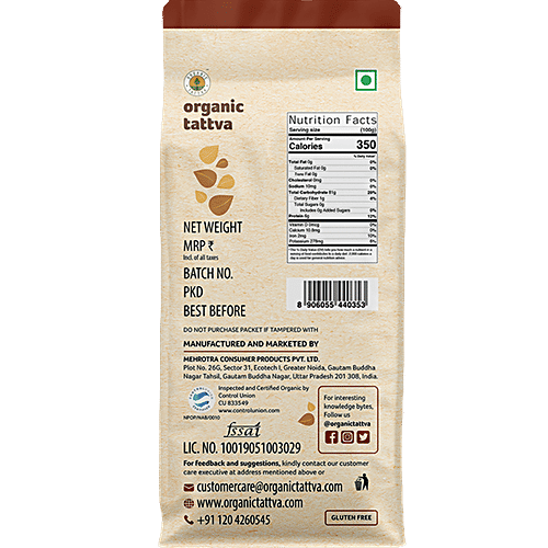 Organic Tattva Flour - Rice, 500 g Pouch 