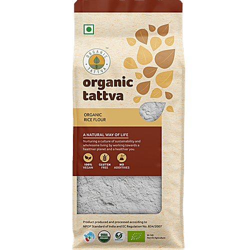 Organic Tattva Flour - Rice, 500 g Pouch 