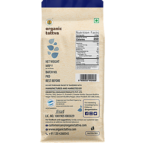 Organic Tattva Sonamasuri Rice/Arisi - Hand Pounded, 1 kg Pouch 