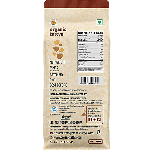 Organic Tattva Ragi - Whole, 500 g Pouch 
