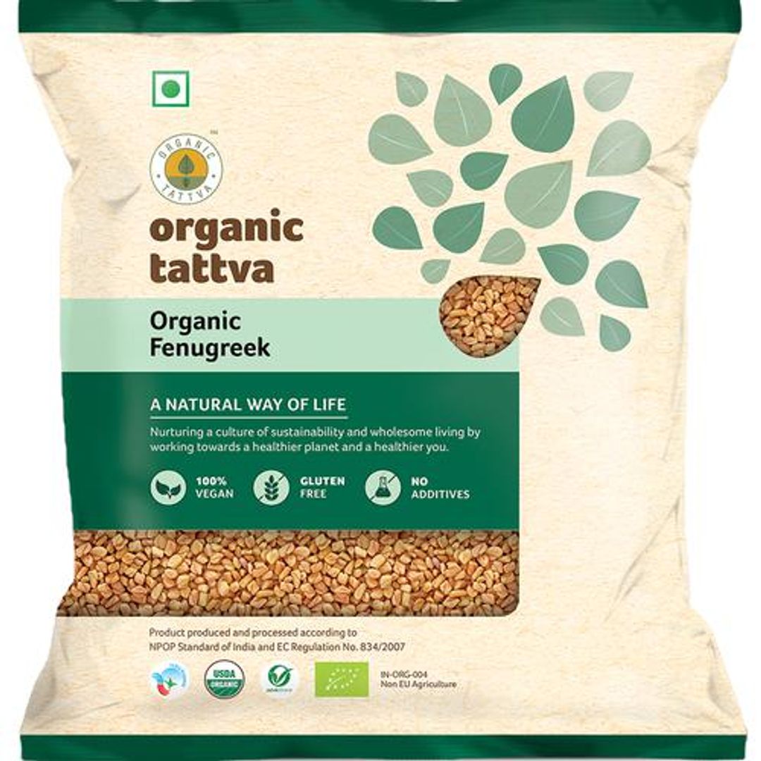 Organic Tattva Methi/ Fenugreek Seeds, 100 g Pouch