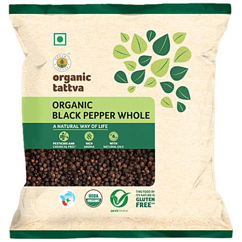 Buy Organic Tattva Black Peppercorns 100 Gm Pouch Online at the Best Price of Rs 162.94 bigbasket