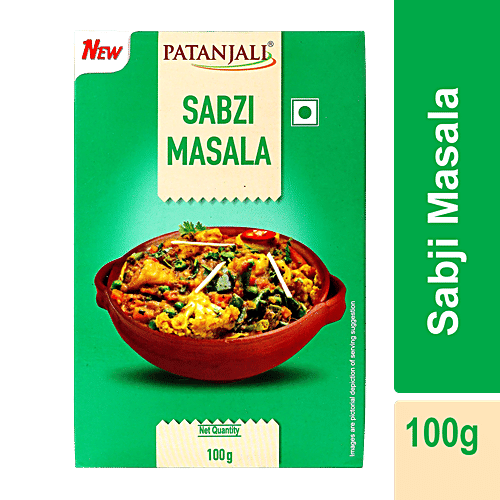 Patanjali Sabzi Masala, 100 g Carton Exotic Colour & Aroma Combination