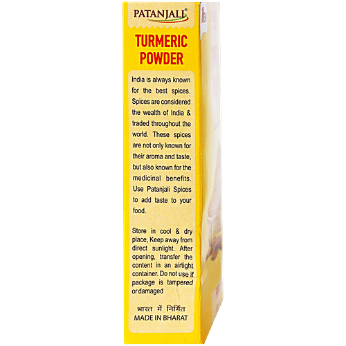 Patanjali Turmeric Powder/Manjal Podi, 100 g Carton Exotic Colour & Aroma Combination