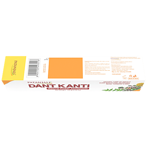 Patanjali Dant Kanti Natural Toothpaste, 100 g