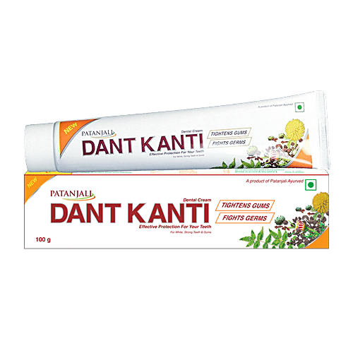 Patanjali DANT KANTI NATURAL TOOTHPASTE, 100 g Carton 