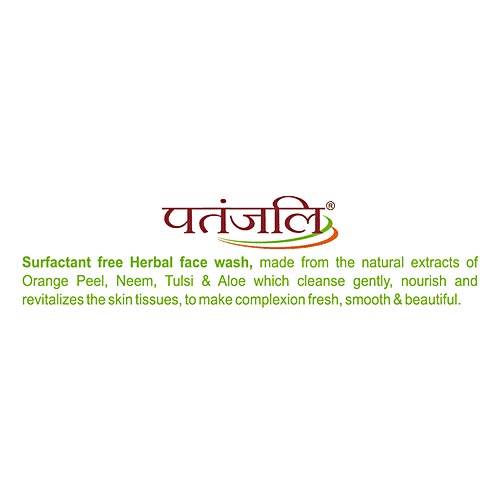 Patanjali Honey & Orange Face Wash, 60 g Tube 