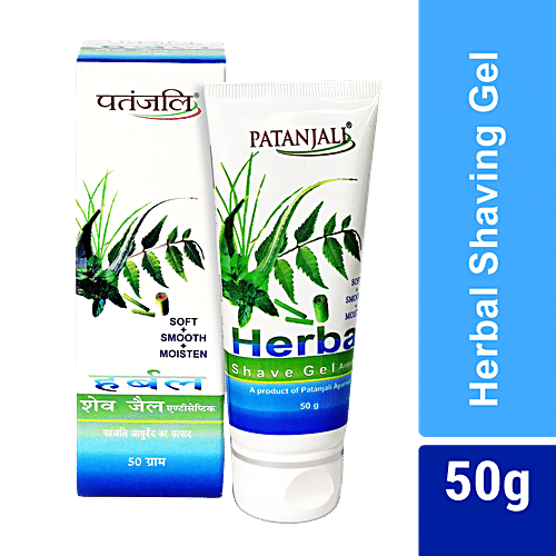 Buy Patanjali Herbal Antiseptic Shave Gel 50 Gm Tube Online At Best